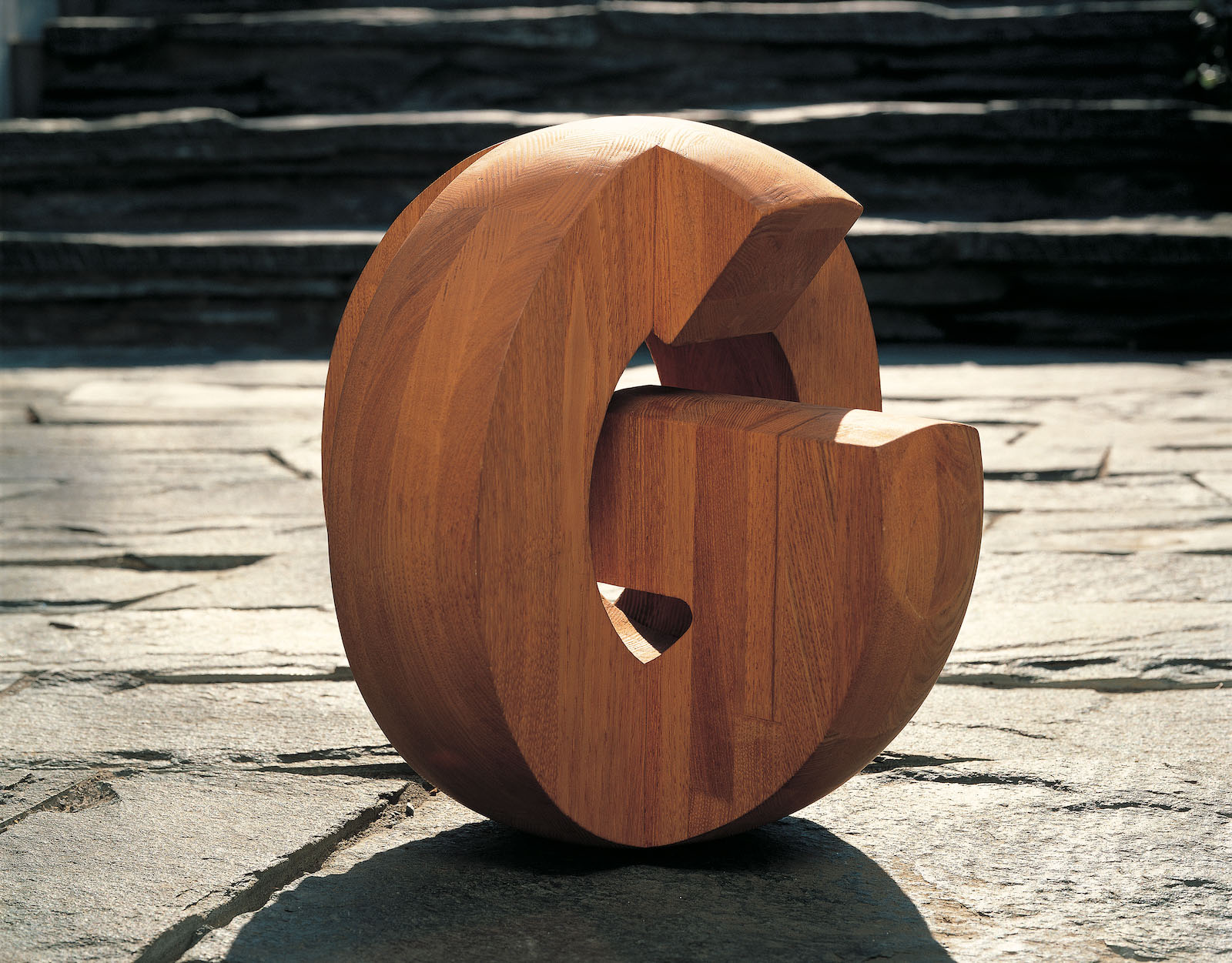 Wooden Alphabet Sculpture "GO" | Takenobu Igarashi